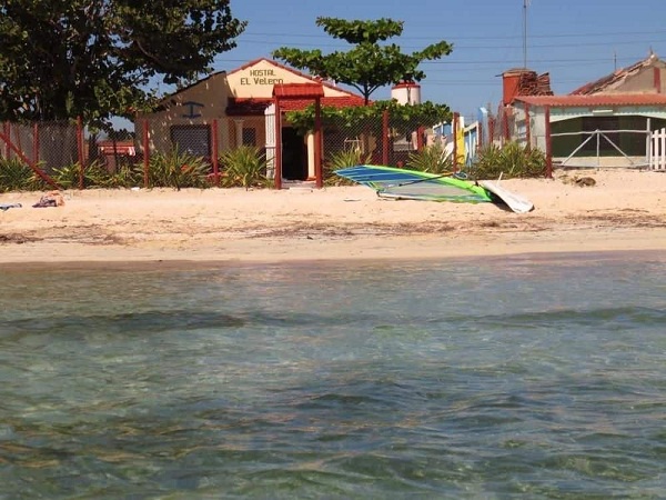 'View of the house from the sea' Casas particulares are an alternative to hotels in Cuba.